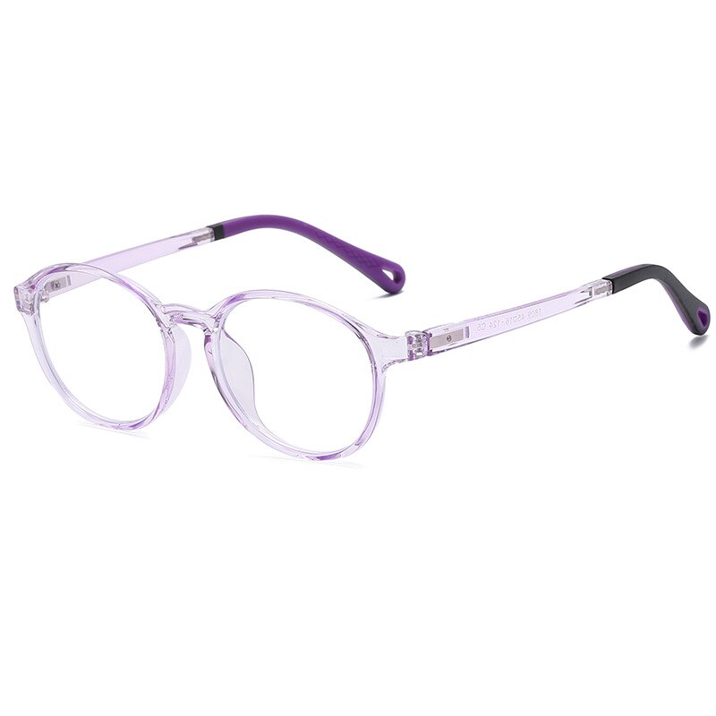 Iboode óculos infantil de silicone, óculos retrô pequenos, redondos, ultraleves, de armação, para crianças, óculos de proteção de lentes ópticas: C5