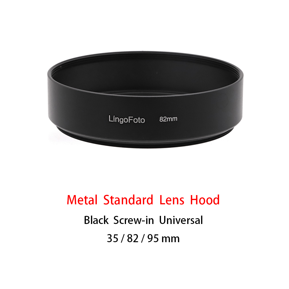 Metall Standard Objektiv Haube Universal- Schraube-in Schwarz 35 / 82 / 95 mm kamera fotografie zubehör