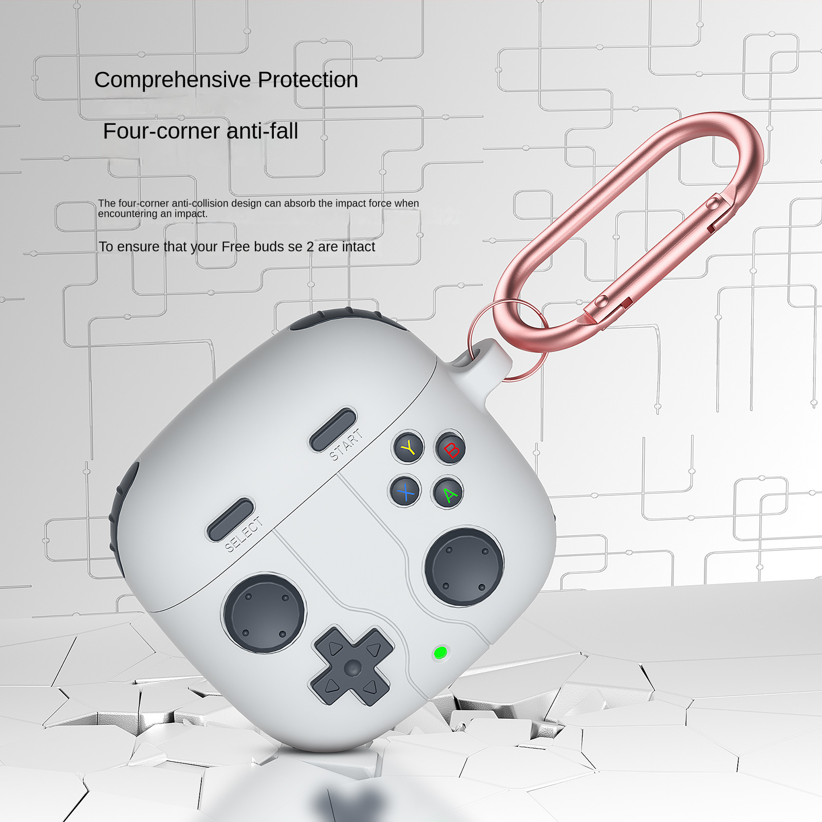 Beschermhoes voor Huawei Freebuds SE2-hoofdtelefoon, anti siliconen zachte hoes, gratis Buds SE 2-oortelefoonhoes