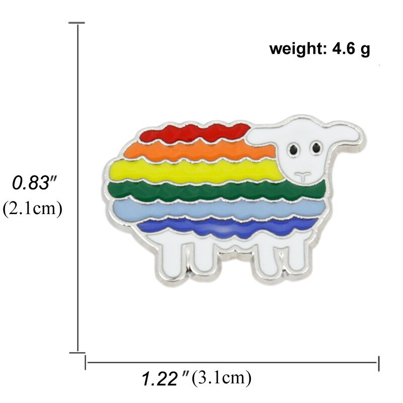 Kleurrijke Enamel Pin Broches Creatieve Cartoon Mini Regenboog Metalen Knop Op Denim Hoed Badge Pinnen Kraag Sieraden Voor Vrouwen: 5