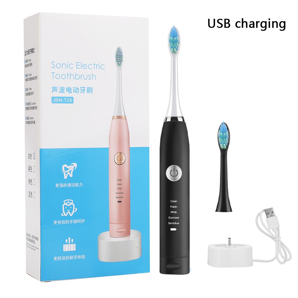 Smart Ultrasonic Sonic Electric Toothbrush USB Rechargeable Adult Tooth Brush High Frequency Vibrate Whitening Teeth Brush