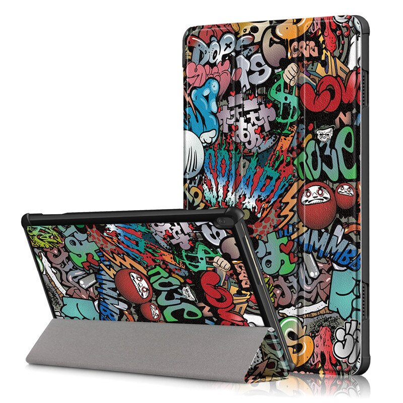 fallen Für Lenovo Tab M10 tb x505x x505l x505f fallen Tri-Falten Leder Magnetische Tablette Funda Für Lenovo Tab M10 fallen tb-x605f: TY / Tab M10 TB X605F L