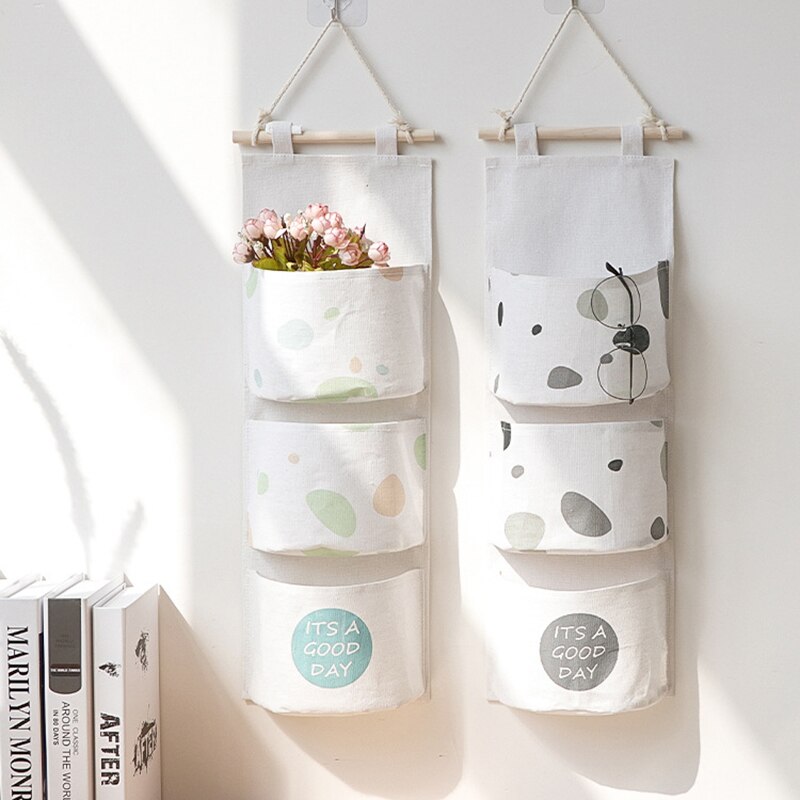 Hanging Storage Bag Durable Pocket Organizer Hanging Wardrobe Organizer Foldable Hanging Bag for Sundries Cosmetics