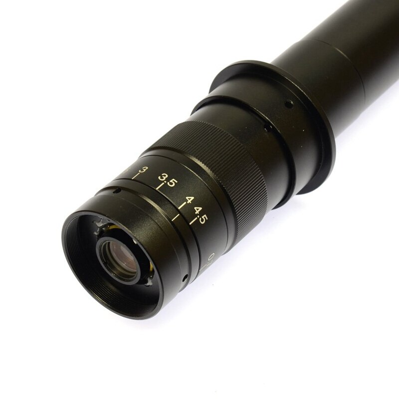 Adjustable 300X Zoom C-Mount Lens 0.7X-4.5X Magnification for HDMI USB Industry Video Microscope Camera Eyepiece Magnifier