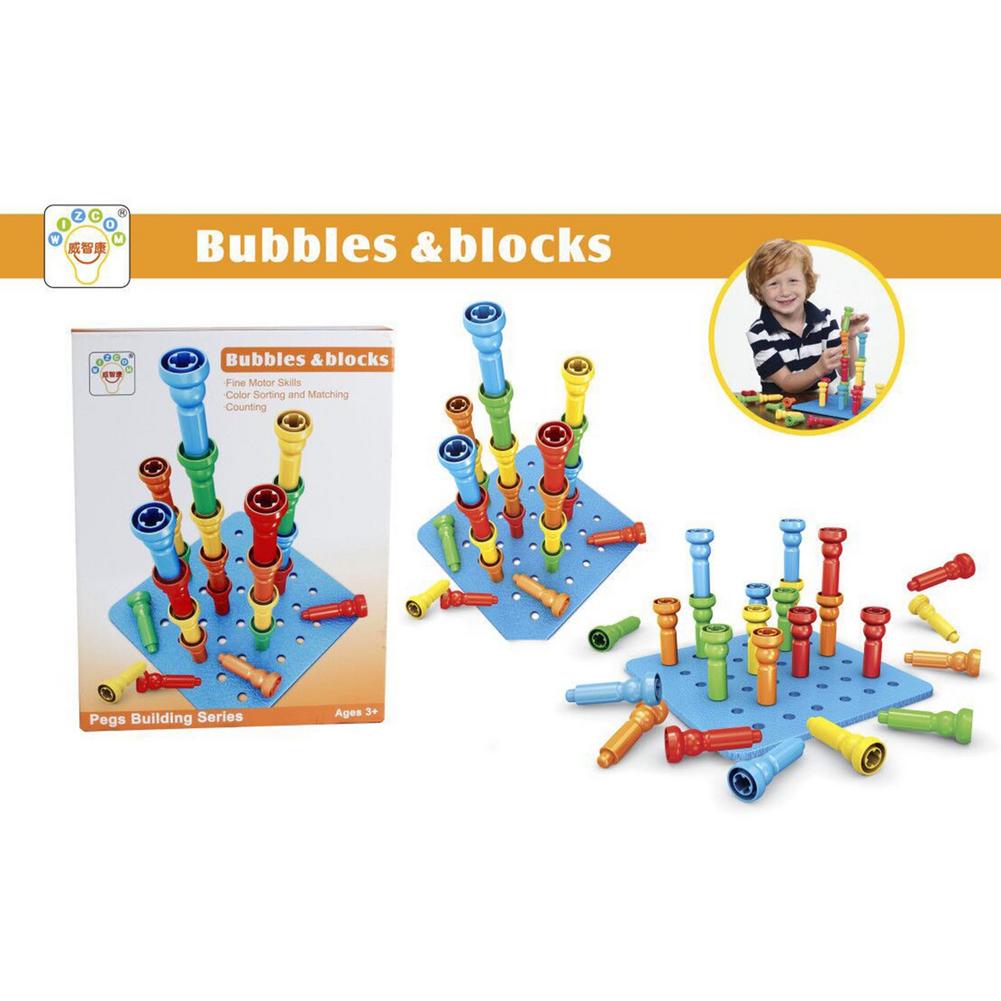 Kids Small Nail Board Toys Nails Puzzle Toy For Boys Girls Development Early Educational Small Nail Board Puzzle Toy: 25 Nails