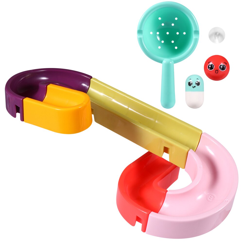 1 Set /11pcs Bath Toys Adorable Plastic Funny Track Assembly Toy Water Track Bath Toys Bathtub Toys for Kids Children