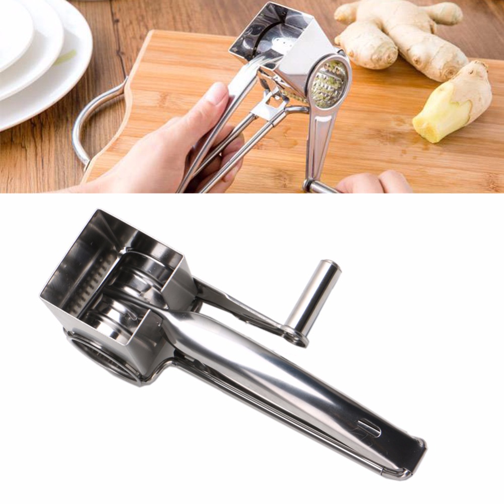 Stainless Steel Classic Rotary Cheese Grater Fondue Chocolate Baking Kitchen