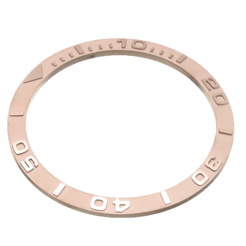 38mm ceramiczna skala Bezel różbyć winnym złoto cyrkonu ceramiczna ramka szkiełka zegarka pierścień usta zegarki wymienić akcesoria zegarek twarz dla Submariner