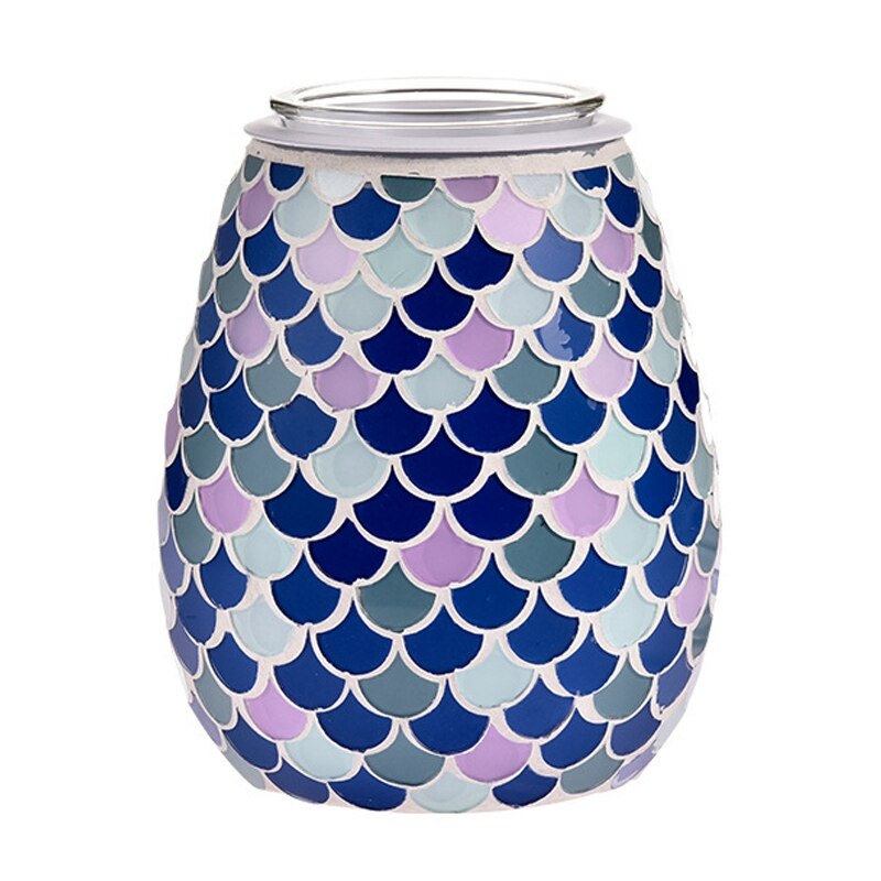 Difusor de aceite esencial, calentador de cera de vidrio, quemador eléctrico de cera de incienso, fragancia, luz nocturna, Aroma, decoración de decorativos: US Plug