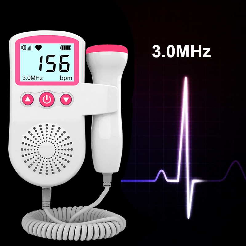 Baby Doppler Draagbare Foetale Doppler Ultrasound Doppler Foetale Bebe Sound Monitor Foetus Detector Sonar Doppler Baby Voor Zwangere