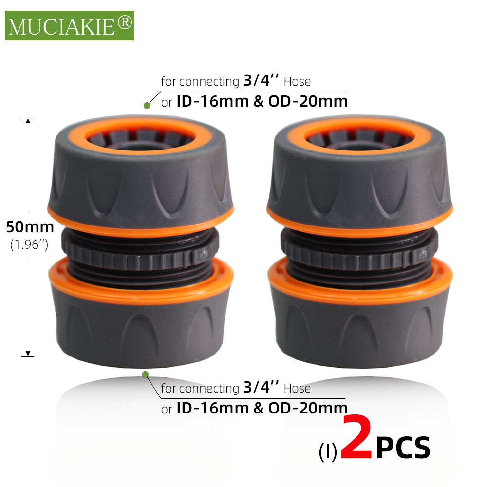 2Stck Garten Schlauch Schnell Anschlüsse Orange Gummi Kunststoff Kupplung Adapter Bewässerung Auto Waschen Gelenke 1/4'' 3/8'' 1/2'' 3/4'': Grün