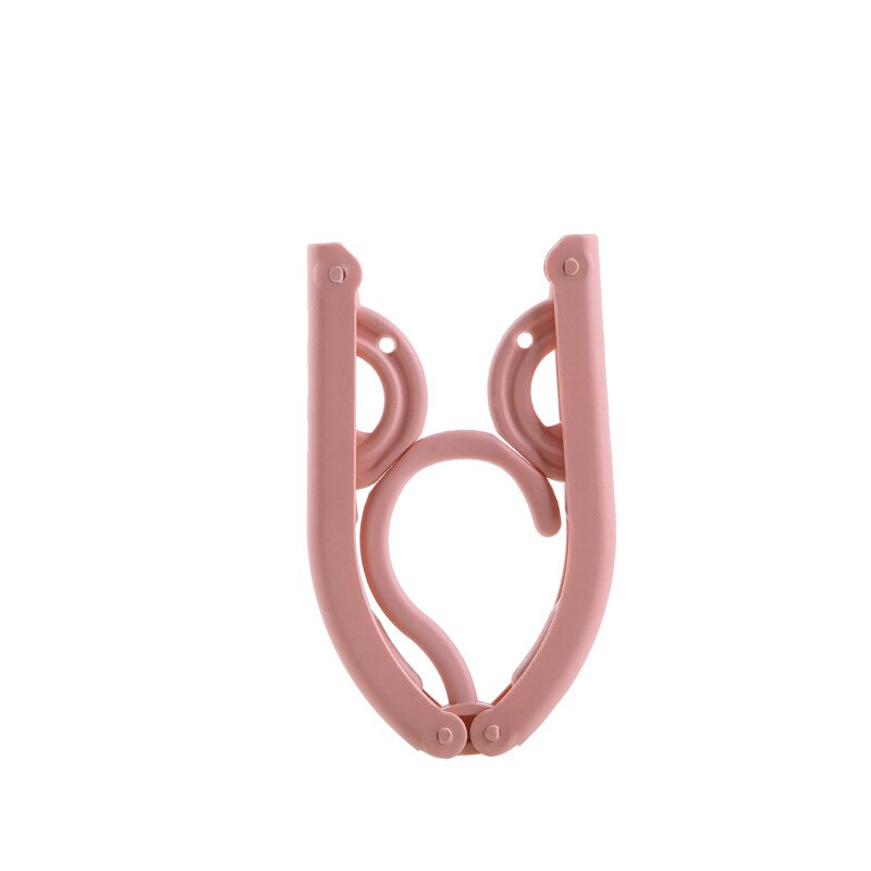 Opvouwbare Kleding Kleerhangers Reizen Hanger Magic Multi-Functionele Hangers Voor Kleding Droogrek Kledingrek Drogen Hanger: Pink