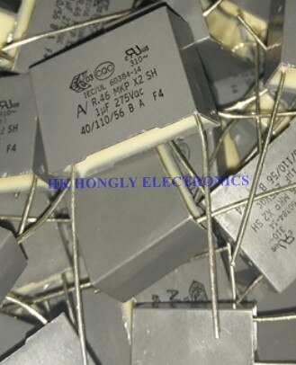 20Pcs R.46 R46 Mkp X2 Sh 1Uf 1.5Uf 2.2Uf 275VAC 105 155 225 M P = 22.5Mm Film Condensator