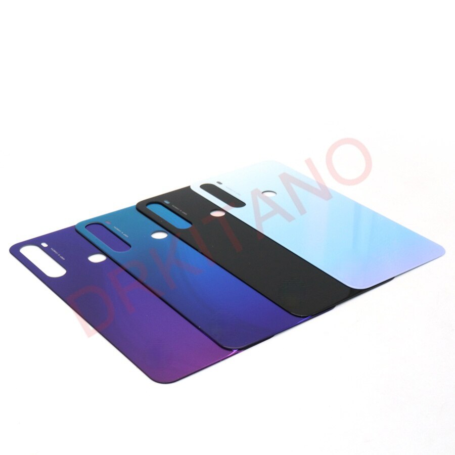 Voltar vidro capa para xiaomi redmi note8 nota 8 pro bateria capa traseira habitação painel da porta substituição + adheisve adesivo m1908c3jh