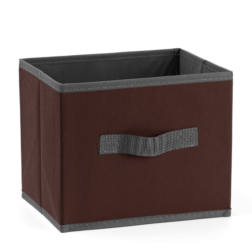 Canvas Foldable Square Felt Home Storage Collapsible Basket Bag Folding Box Nursery Underwear Magazine Organizer Laundry Basket: Coffee