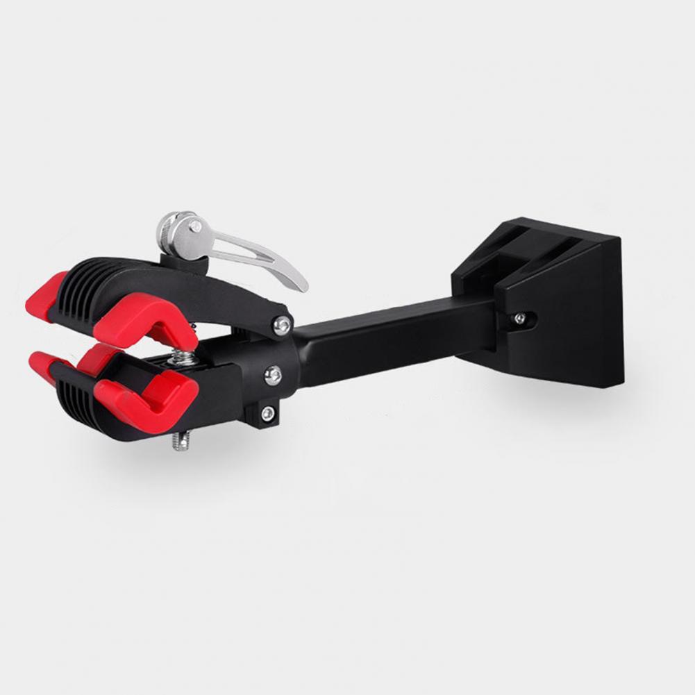 Estante de bicicleta montado en la pared, soporte de reparación de bicicletas duradero con altura ajustable, fuerte capacidad de carga para bicicleta fácil para banco de trabajo