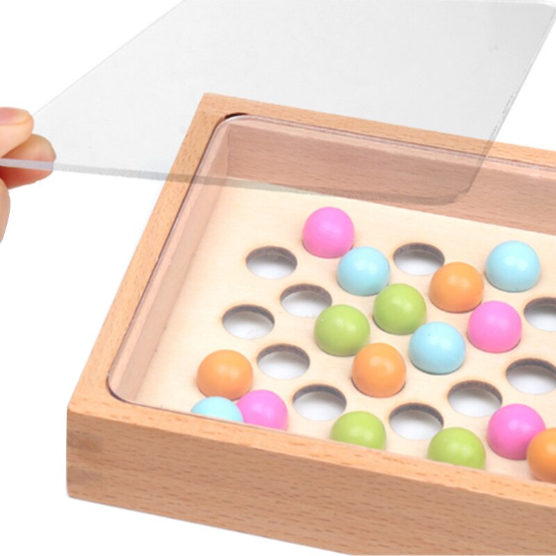 Kids Wooden Finger Game Focus on Training Toys Party Game Classic Matching Game for 3-6 Years Old
