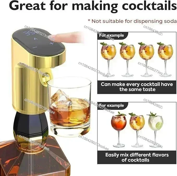 Mini decantador de vino automático portátil, aireador de vino eléctrico y dispensador de vino, novedad de 2024