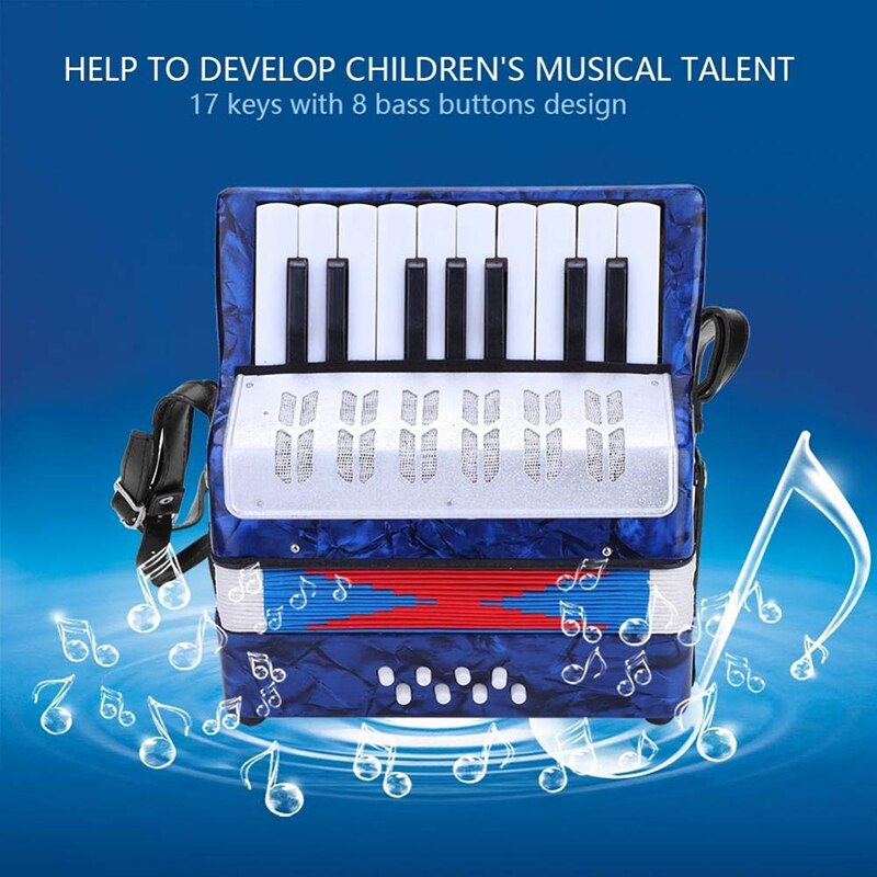1 Pc 17 Toetsen 8 Bass Kleine Kinderen Keyboard Accordeon Educatieve Muziekinstrument Speelgoed Voor Kinderen Vroeg Leren Home Game