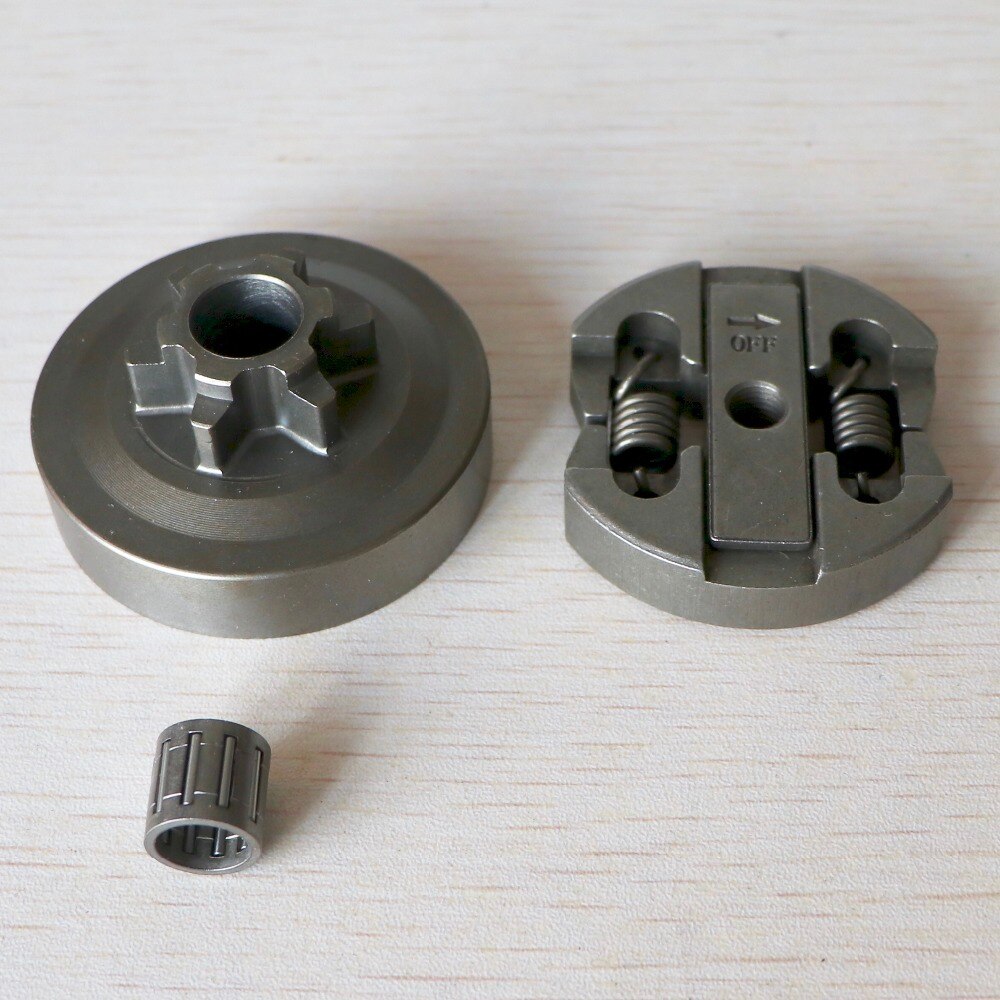 Tambour d'embrayage et roulement à aiguilles adapté à la tronçonneuse chinoise 2500 25CC