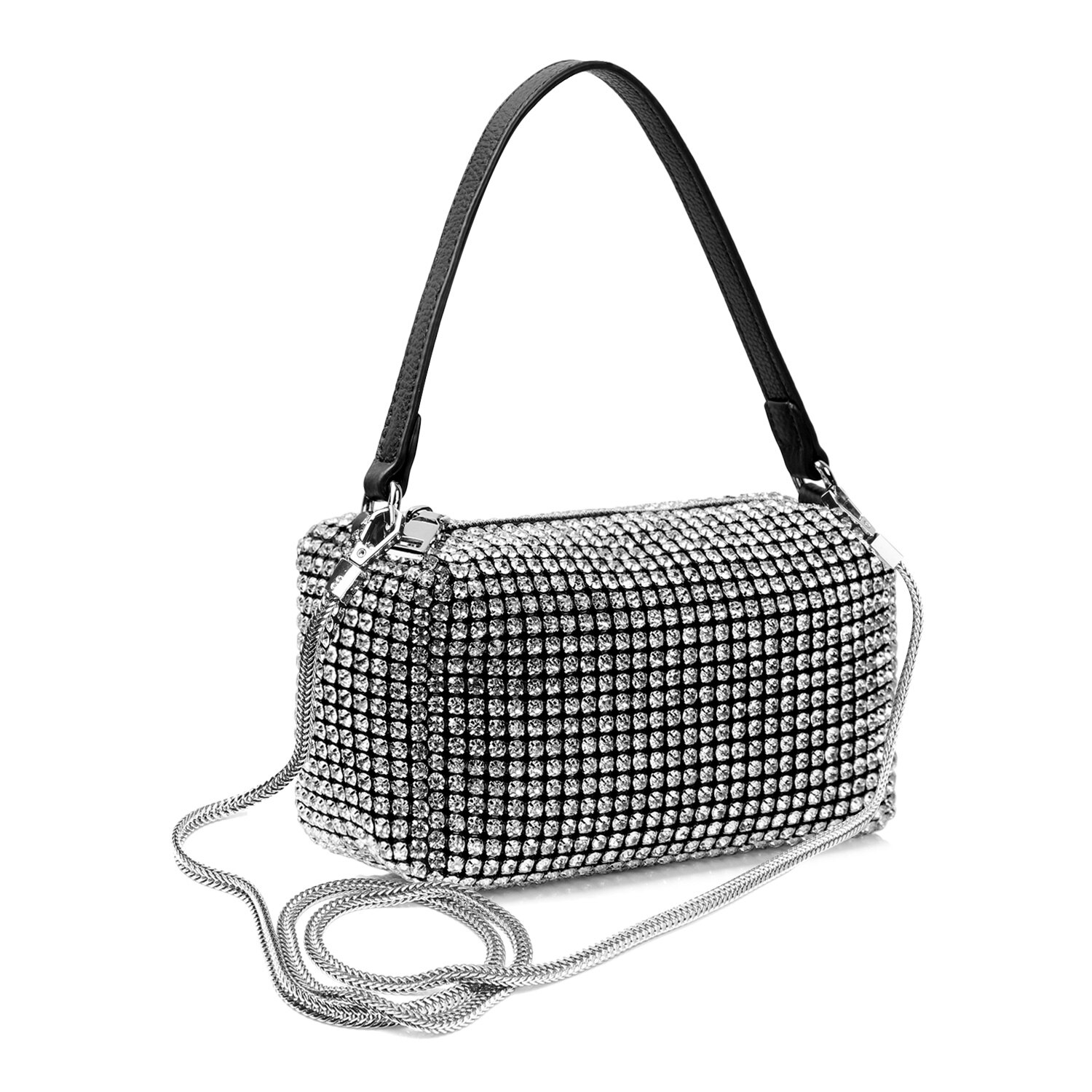 Womens Bloemen/Kristal Strass Koppeling Purse Meisjes Avondtasje Avond Handtas Voor Bruiloft Prom Banket Party