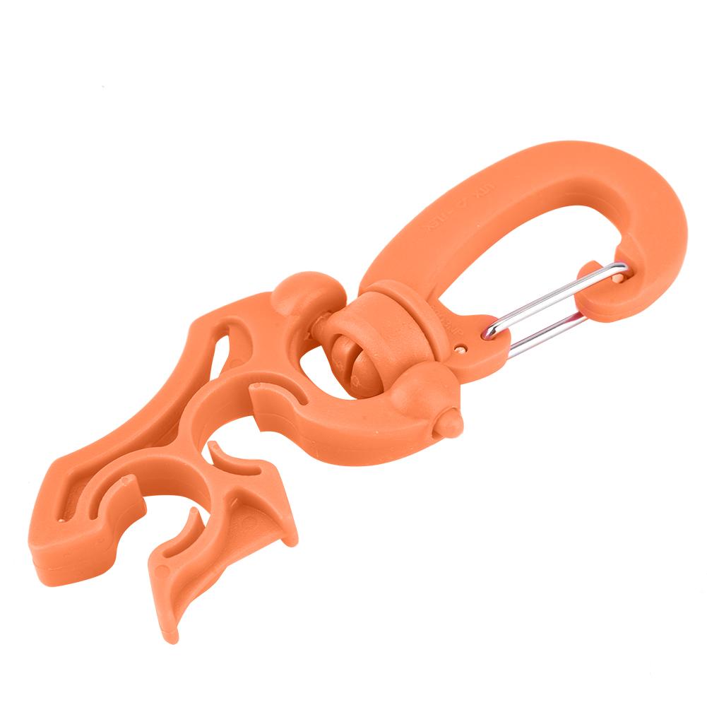 Scuba Diving Dubbel BCD Slanghållare Rostfritt Stål Dykning Snorkling Clip