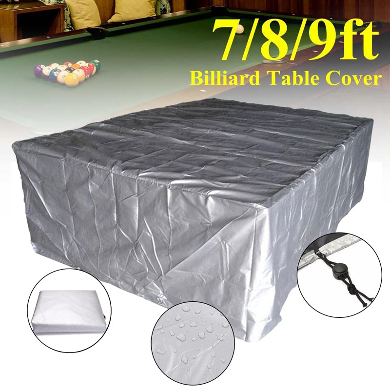 7/8/9FT Biljart Tafel Cover Meubels Tafel Cover Snooker Benodigdheden Met Trekkoord Pooltafel Stofbescherming Oxford Doek