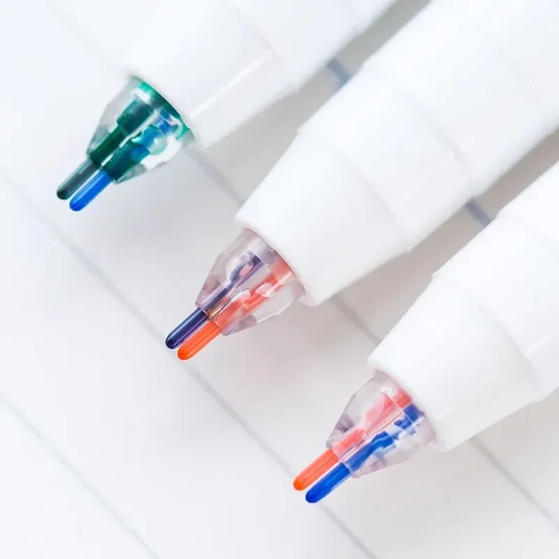 6pcs 2 Lines Colored Marker Pens 0.5mm Gel Pens Pigment Liner Highlighter DIY Drawing Painting Graffiti Pen Kawaii Stationery