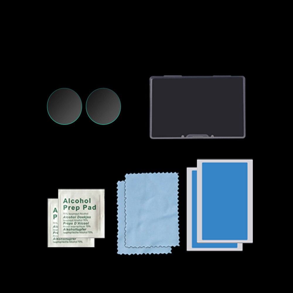 2 sets insta 360 one  x2 displayschutzfolie aus gehärtetem glas für insta 360 one  x2 kamera-lcd-bildschirmschutzzubehör: Default Title