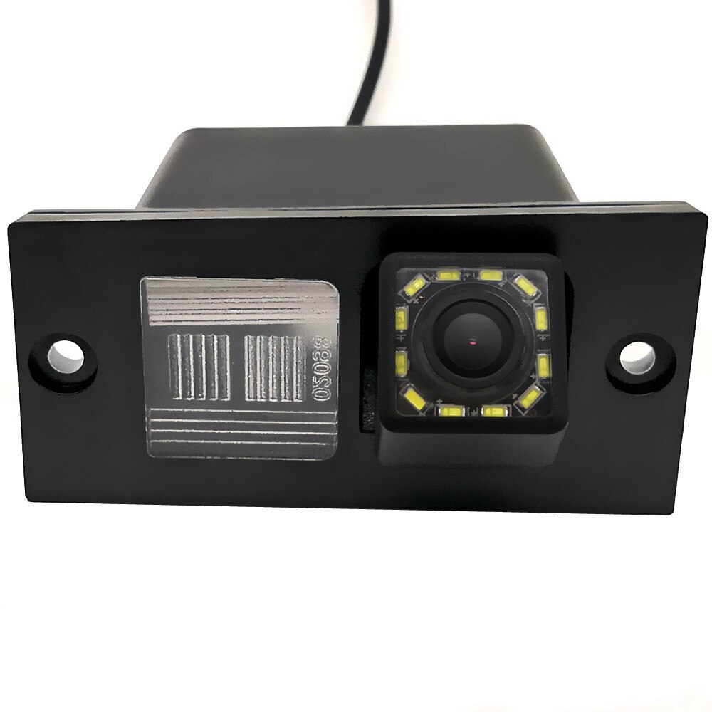 YIFOUM Dynamic Trajectory Tracks Car Rear View Camera For Hyundai H1 H-1 TQ Cargo Travel i800 iMax iLoad H300 H100 Grand Starex: 12LED / Fixed Parking Line