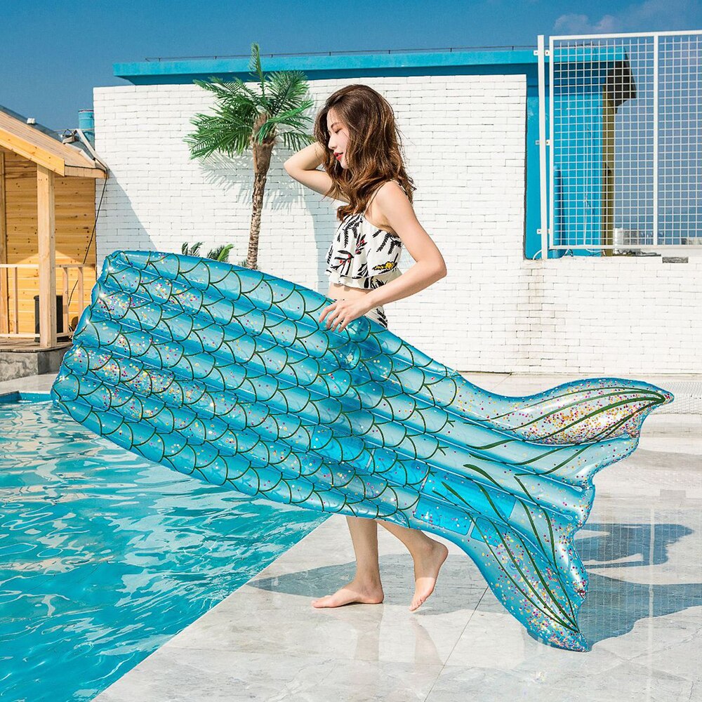 Durable Inflatable Floating Bed Adults Kids Summer Fun Large Inflatable Pool Floats Outdoor Water Sport Entertainment Floatie