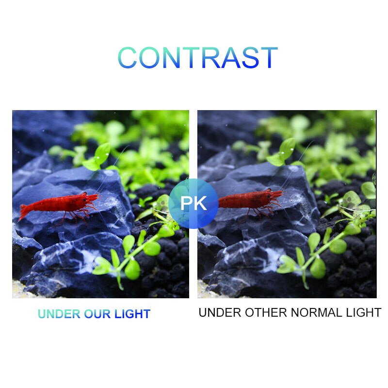 Super slank ledet akvarium lysbelysningsplanter vokser lys 5w/10w/15w akvatiske plantebelysning vandtæt clip-on lampe til akvarium