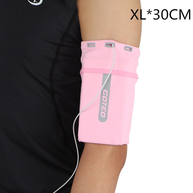 Universal 7'' Atmungsaktive Sport Armband Tasche Laufen Jogging Gym Arm Band Handy Tasche Fall Abdeckung Beutel Für IPhone Xiaomi: PINKXL