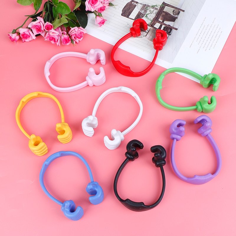 Universal Adjustable Plastic Thumbs Modeling Mobile phone Holder Personality Phone Stand Bracket Holder