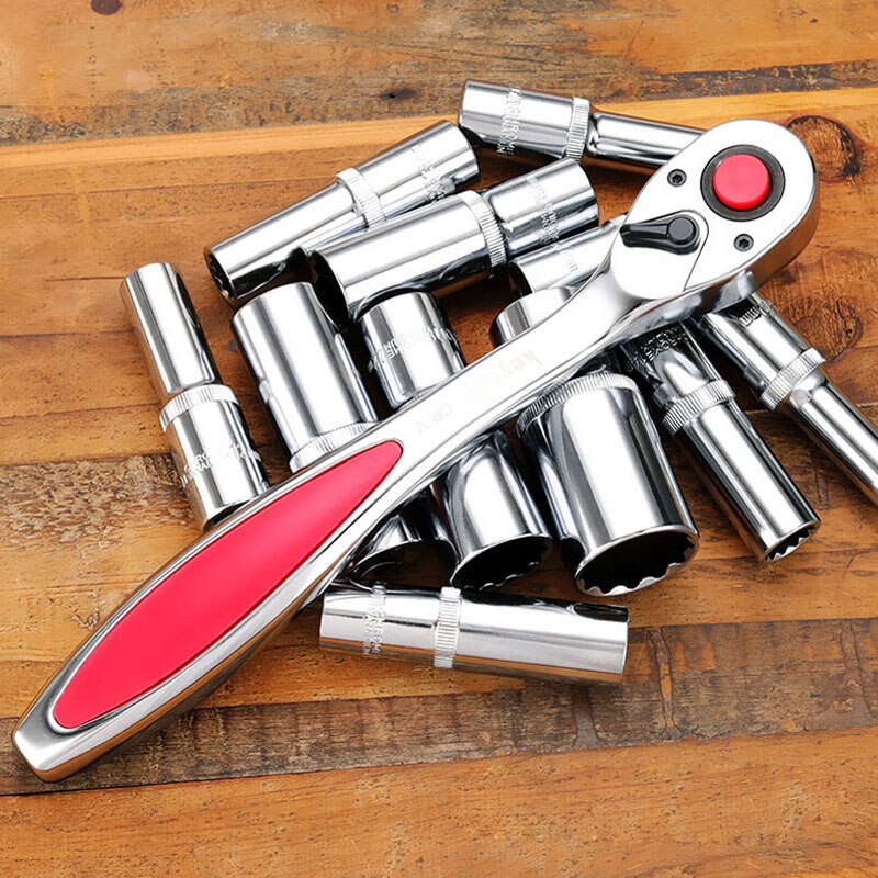 1/2" Drive Deep Socket Wrench Head 12 Point 78mm Long Socket Set Mirror Surface Anti-rust Ratchet Wrench Sockets for Nut Removal