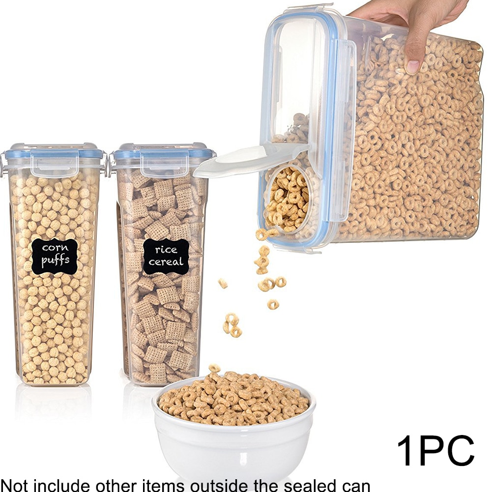 Caja de almacenamiento para dispensador de cereales de 4L/2,5 L, caja de almacenamiento, contenedor para comida, grano de arroz, almacenamiento de granos de harina de arroz 1 Uds.