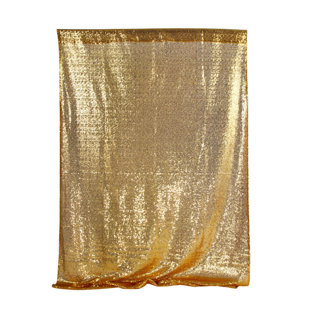 Lentejuelas telón de fondo cortinas brillo oro Tinsel Fringe Foil cortina cumpleaños boda decoración adultos decoración de aniversario: Dorado