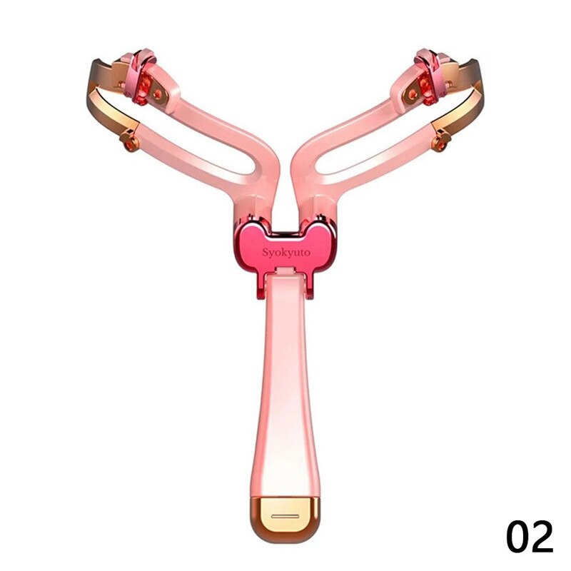 1PC Adjustable Eyebrow Shapes Stencil 3 In 1 Portable Handheld Eyebrow Makeup Model Template Tool Eyebrow Stencil Shaper: 02