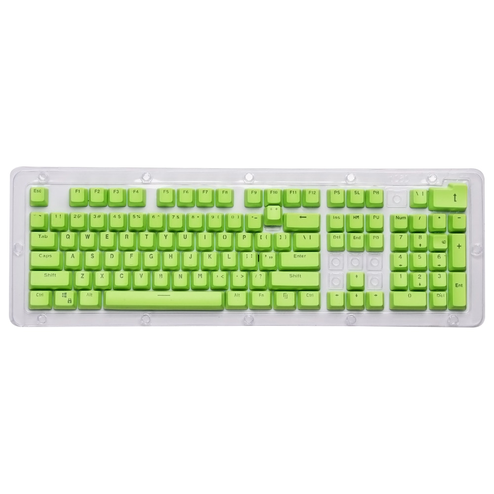 1Set 443*152*30mm Universal PBT 104 Keys Dual-color Backlit Mechanical Keyboard Keycap DIY Keyboard Accessories