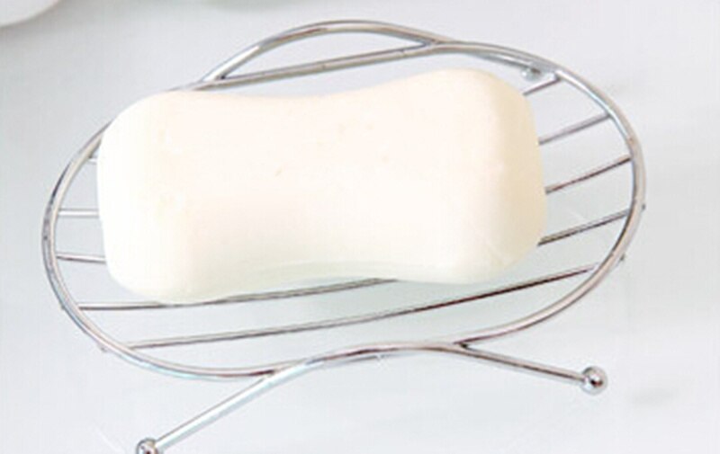 Magic Stainless Steel Soap Dishes Bathroom Hotel Single Layer Soap Holder Drainer Portable Storage Stand Container