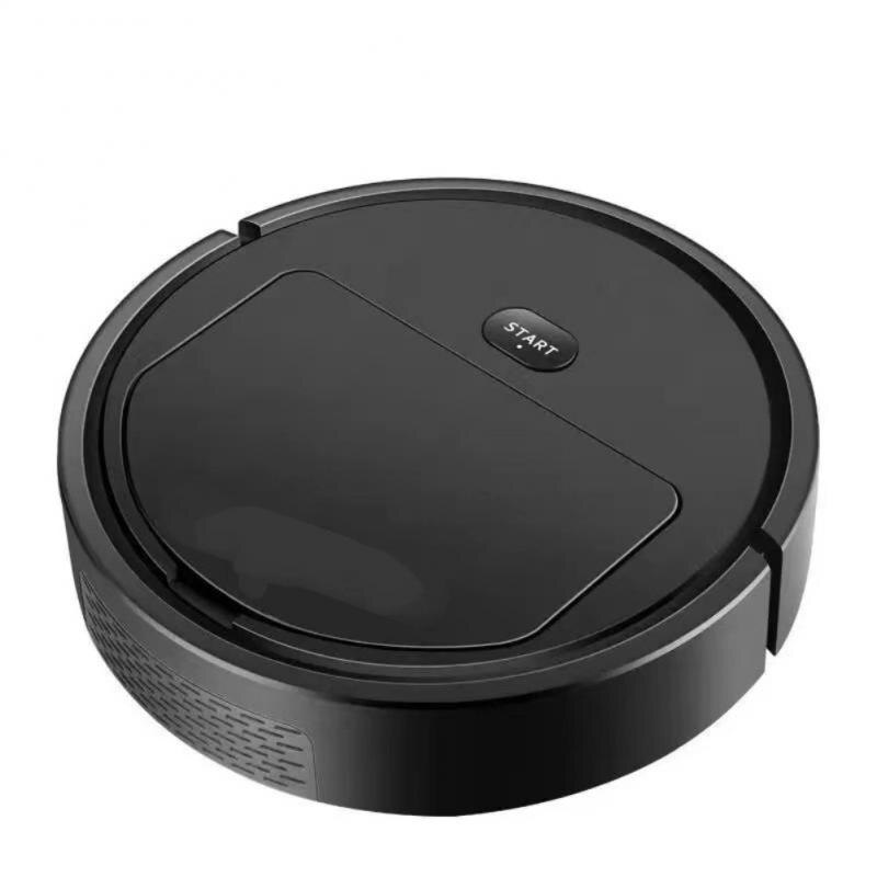 Automatic Vacuum Cleaner Robot Smart Wireless Sweeping Dry Wet Cleaning Machine Charging Intelligent Vacuum Cleaner Smart Home: black Without brush