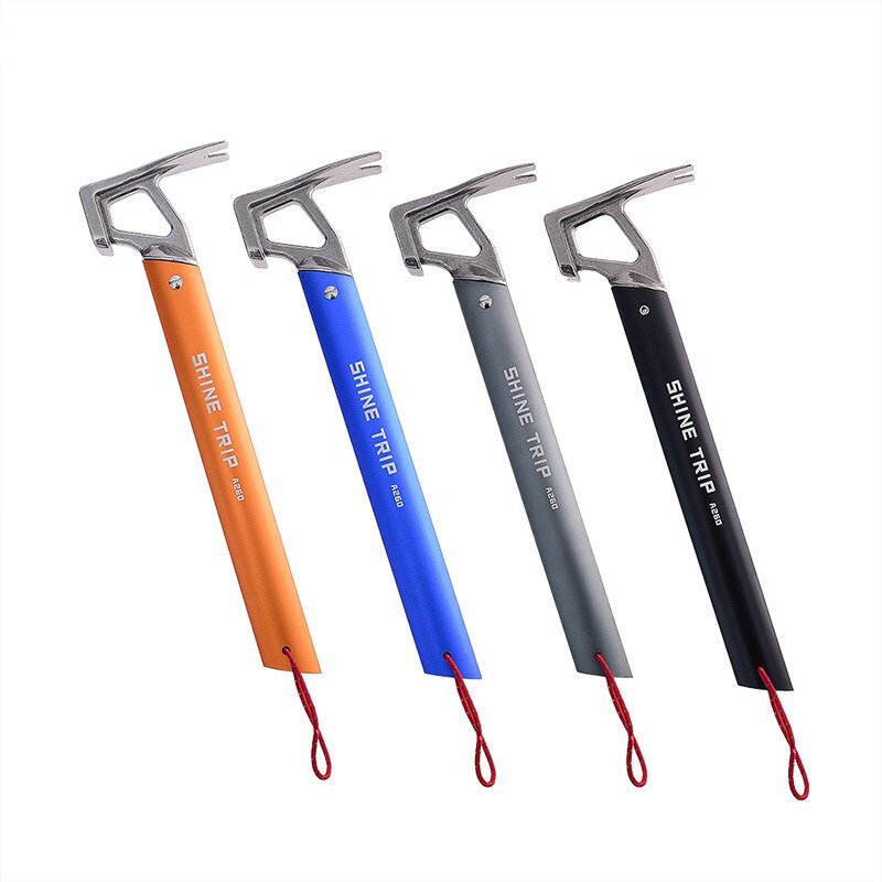 Camping en plein air tente cheville marteau alpinisme randonnée acier inoxydable extracteur de clou accessoires escalade outil