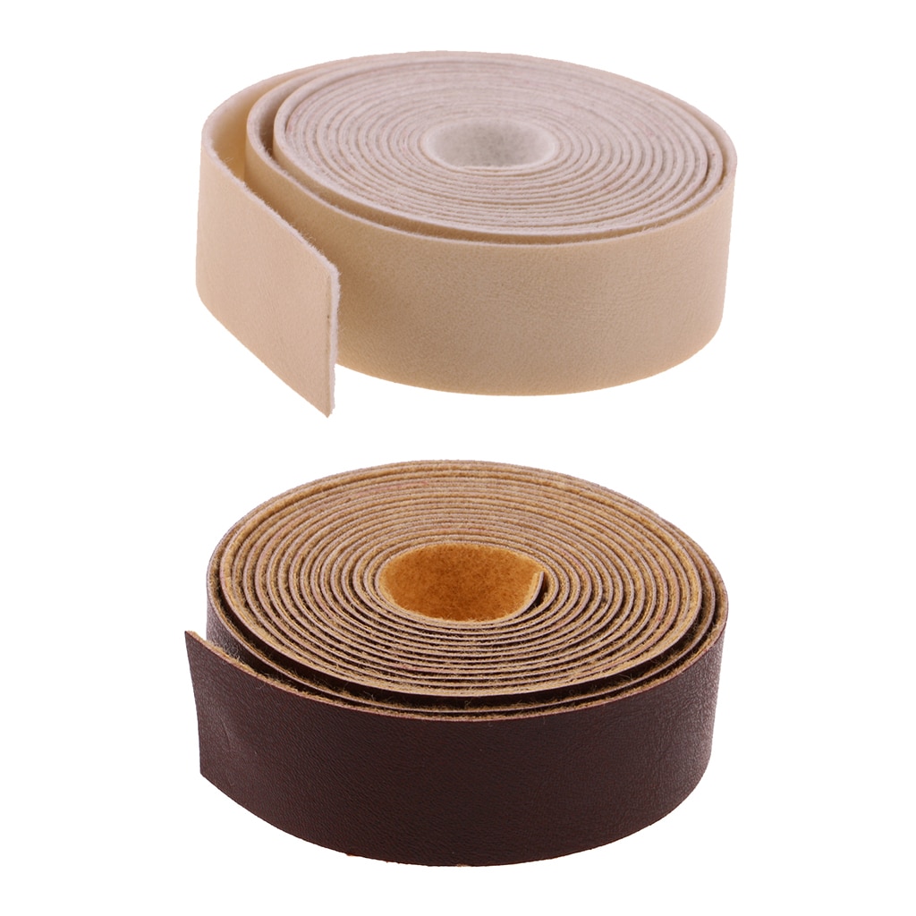 2 rollos de 10m DIY correas de cuero de PU tiras anchas bolso Correa hacer accesorios