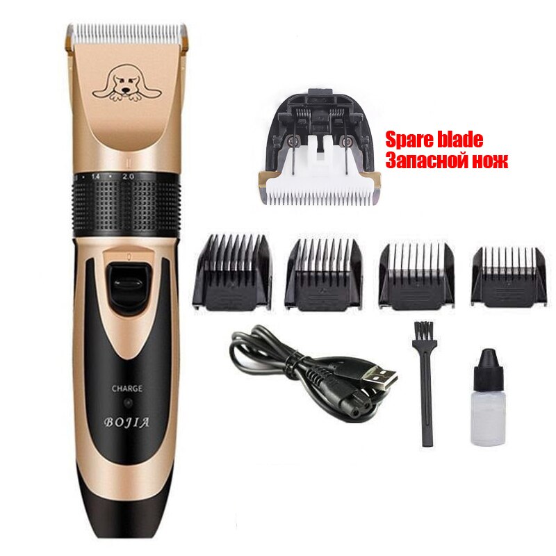 Huisdieren honden Trimmer Remover Cutter Grooming Kat Clipper kort Haar voor Hond Codos Mack Andy USB Elektrische Huisdieren Haar cut: and spare blade