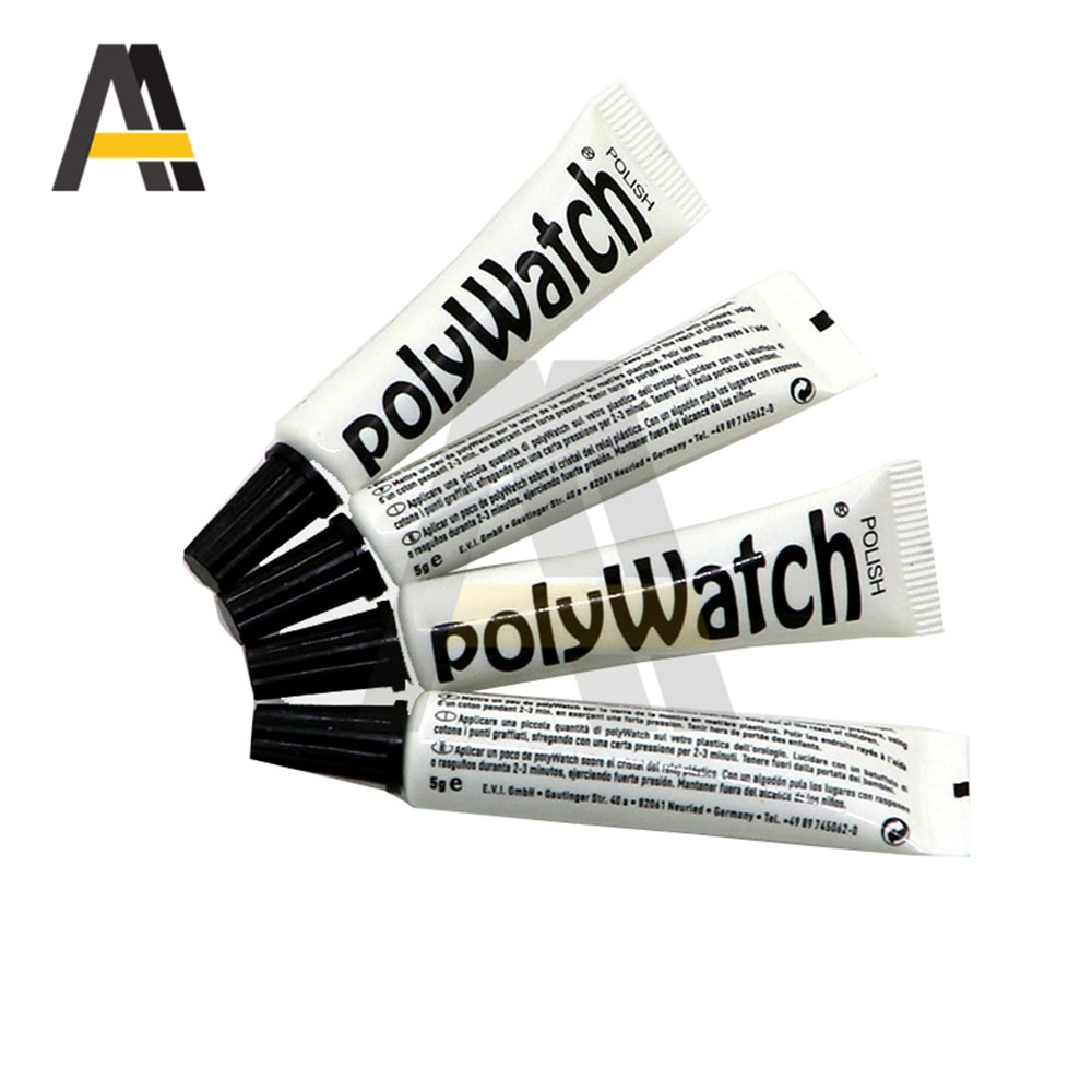 Polywatch reparationsverktyg 5g klocka plast akryl klocka kristaller glas polerpasta repborttagare glasögon reparation slippasta