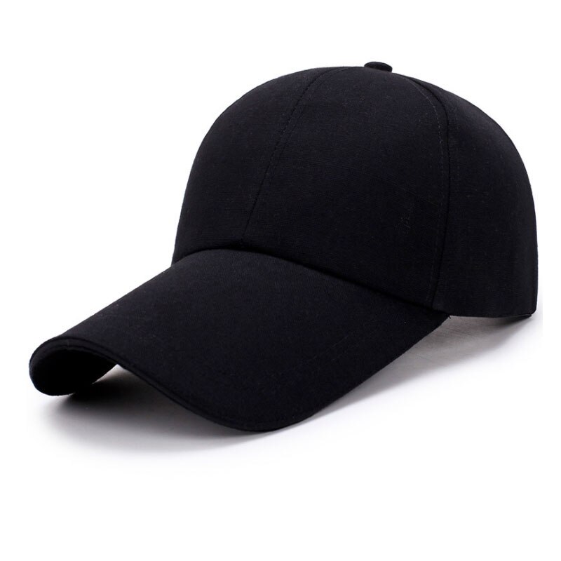 Peekymoce golfhattar för kvinnor keps baseballkepsar solid lång visirhatt gorras casquette ledig snapback ben sport baseballkeps: Svart