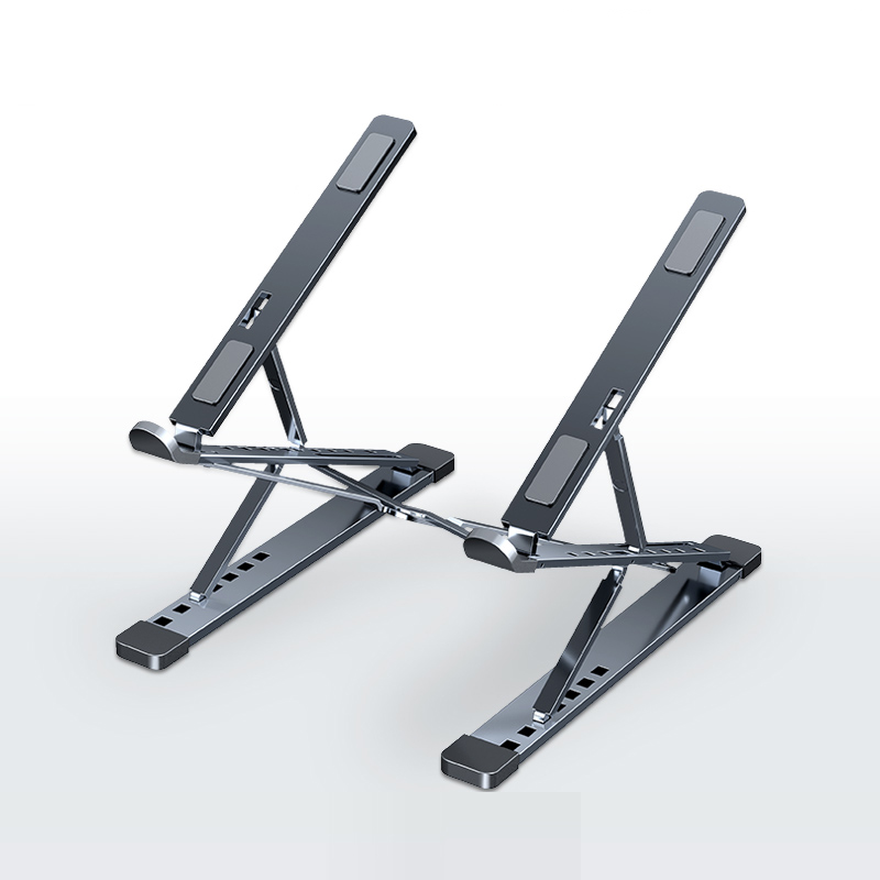 Adjustable Laptop Stand Aluminum For Macbook Foldable Computer PC Tablet Support Notebook Stand TableLaptop Holder Cooling pad: N8 NEW Dark Gary