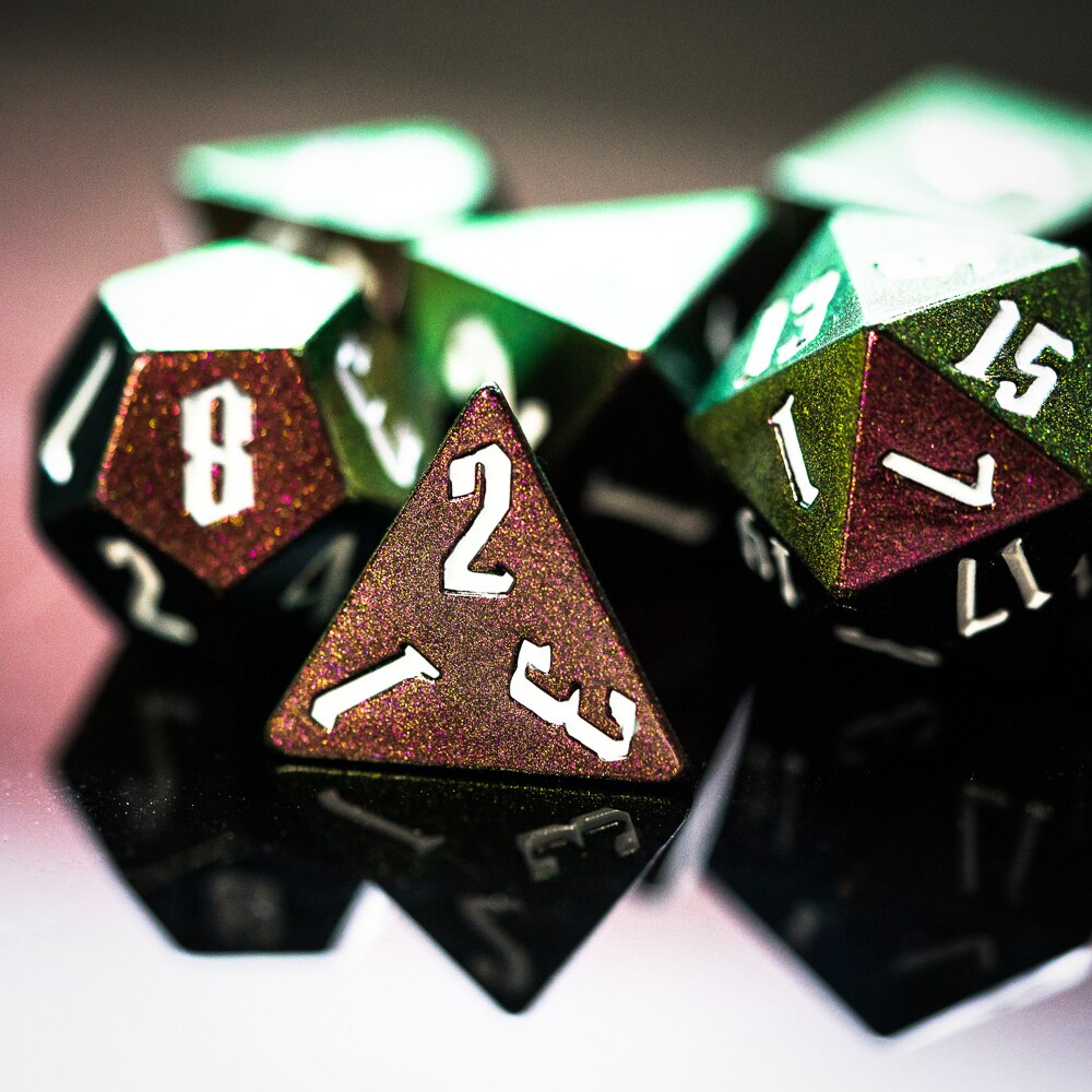 7 Stks/set Semihandmade Dnd Dobbelstenen D & D Dobbelstenen D4 D6 D8 D10 D % D12 D20 Polyhedral Games Dobbelstenen set Voor Tafel Games Mtg Rpg