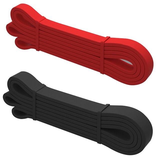 Widerstand Band 208cm Lange ÜSpund Bands für Sport ziehen hoch Yoga strecken Expander Schleife Fitness Band Ausbildung Elastische Gummi Gummi: rot Schwarz
