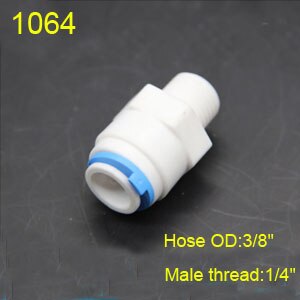 1/2 "3/4" 1/8 "gwint plastikowa rura 1/4" 3/8 "OD wąż rury szybkie złącza RO złącza wody armatura System odwróconej osmozy: PC9.5-02